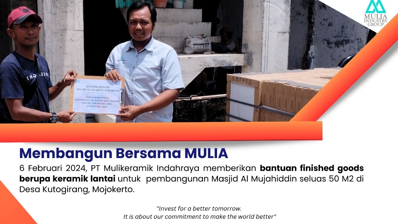 Membangun Bersama MULIA: Bantuan Keramik Musholla Al Mujahiddin